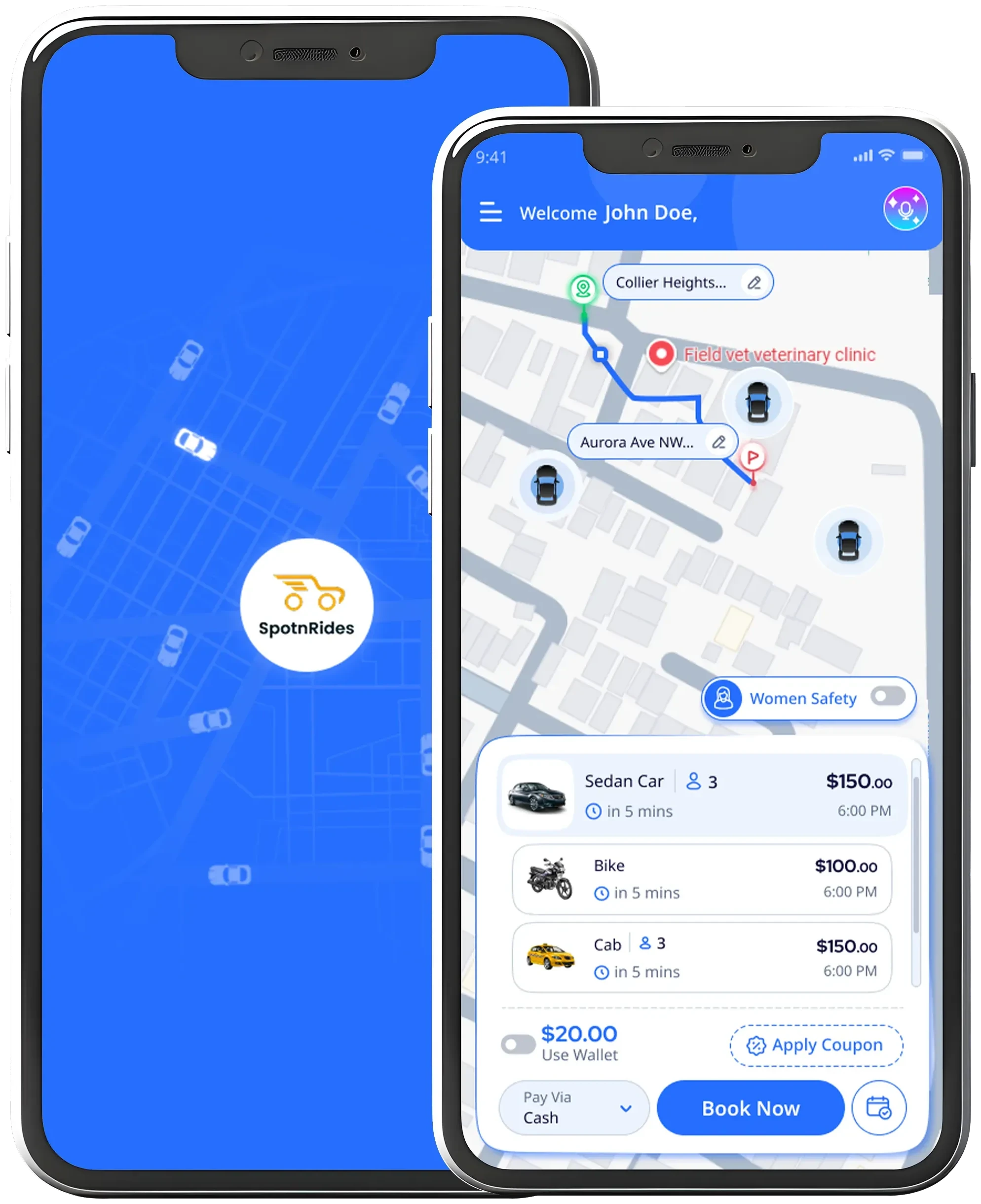 taxi-app-development-user App