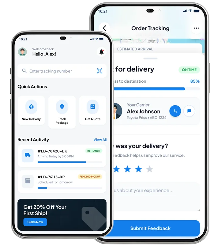 logistics Customer App logistics Customer App
