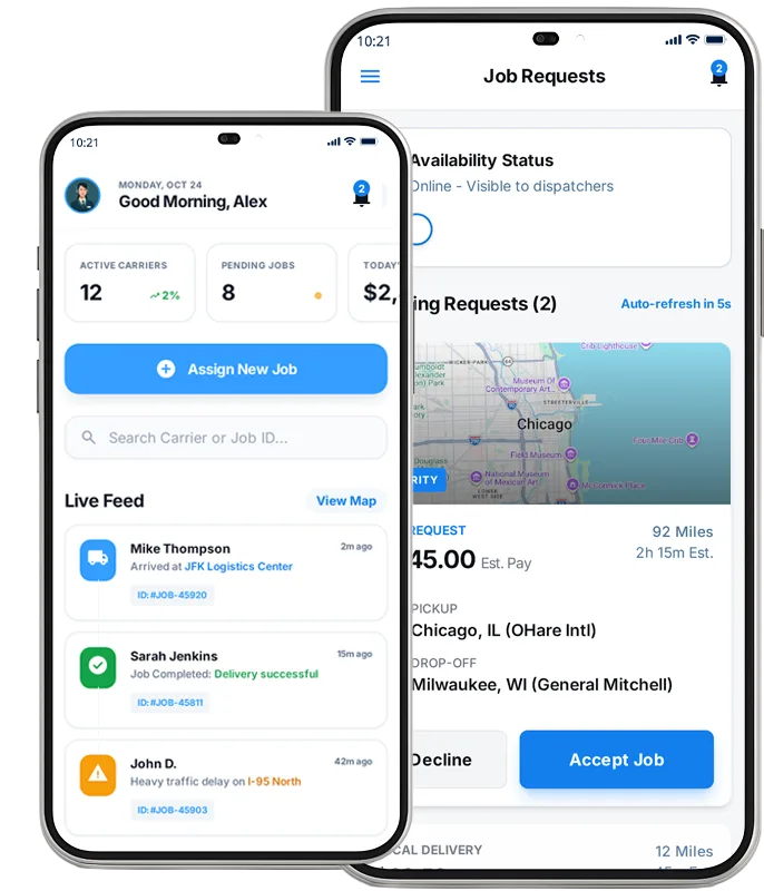 logistics Dispatcher App logistics Dispatcher App