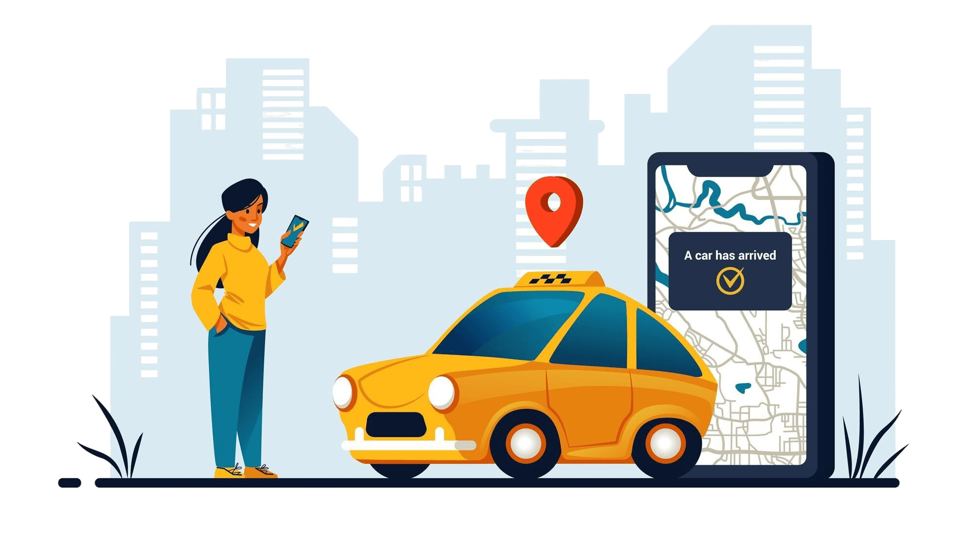 taxi-service-woman-renting-automobile-city-street-carsharing-rental-auto-app-location-map-pin-smartphone-application-urban-transportation-cab-order-vector-illustration